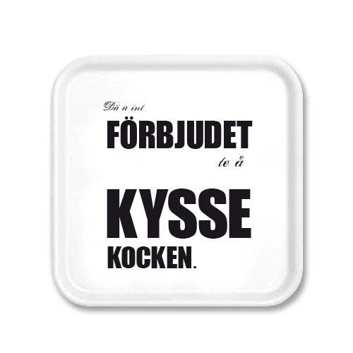 Bricka: Kyss kocken