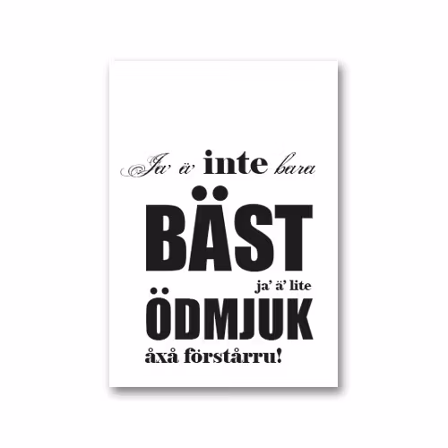 Vykort: Bäst
