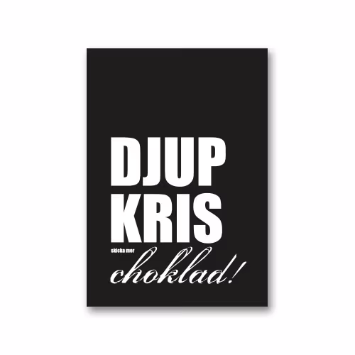 Vykort: Djup kris