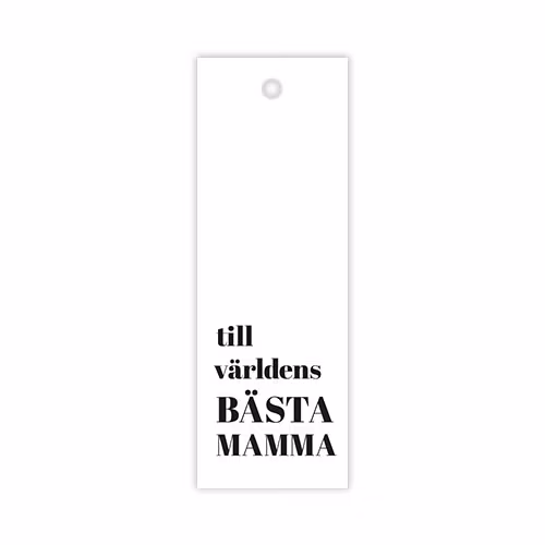 Hangtag: Till världens bästa mamma