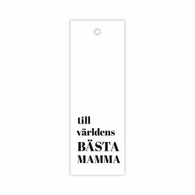 Hangtag: Till världens bästa mamma