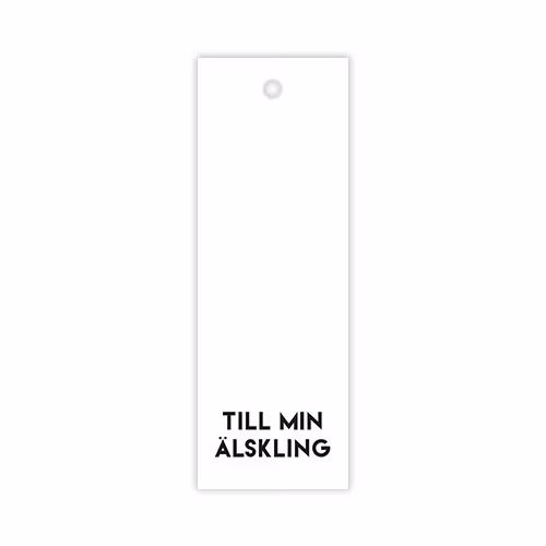 Hangtag: Till min älskling