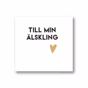 Gratulationskort: Till min älskling