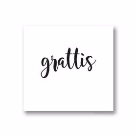 Gratulationskort: Grattis