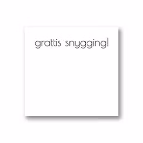 Gratulationskort: Snygging