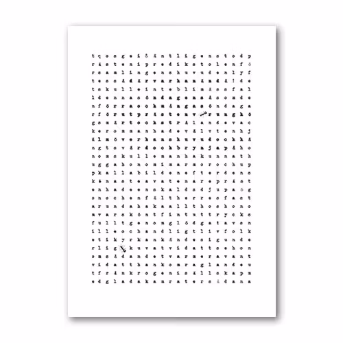 Poster: Myrskrift