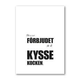 Poster: Kyss kocken