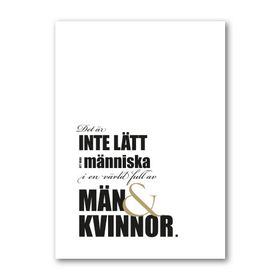 Poster: Män & kvinnor