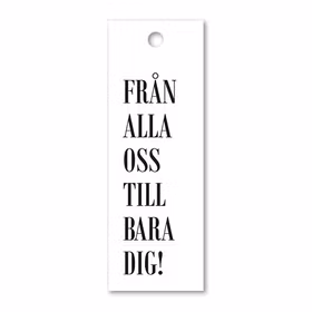 Hangtag: Från alla oss
