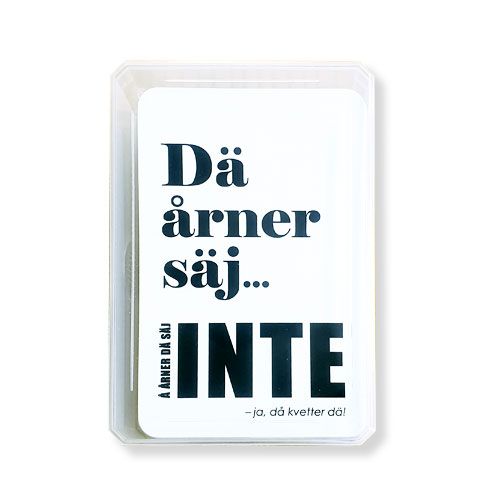 Kortlek: Dä årner säj
