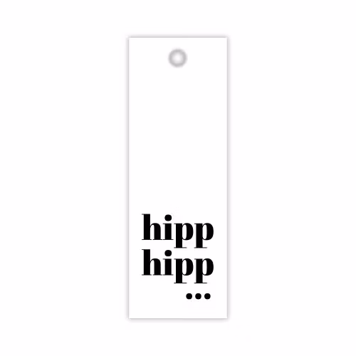 Hangtag: hipp hipp...