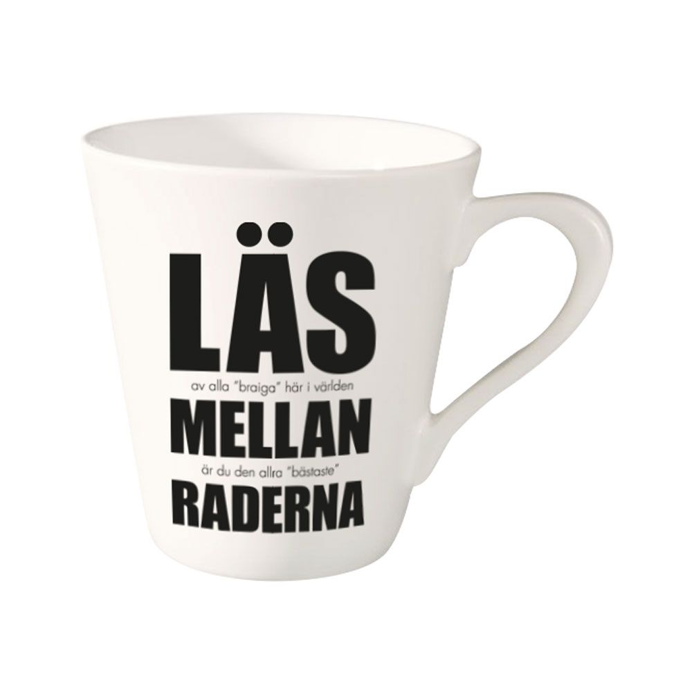 Mugg: Mellan raderna