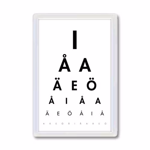 Kylskåpsmagnet: I ÅA