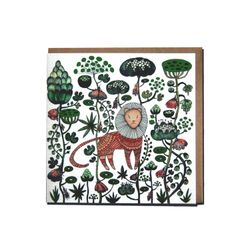 Greeting card "Lion" iluustration Anna Strøm