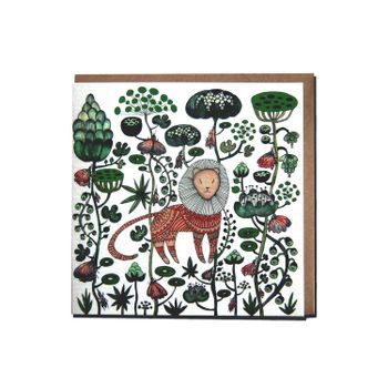 Greeting card "Lion" iluustration Anna Strøm
