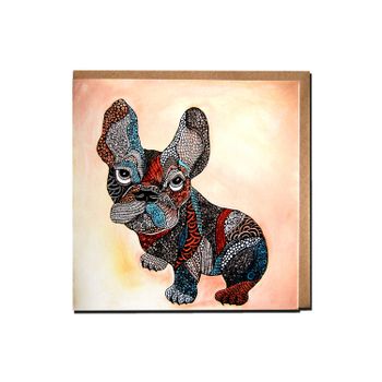 Greeting card "French bulldog" illustration Anna Strøm