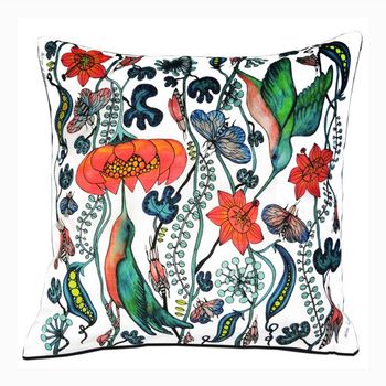 Cushion cover "Colibri" green