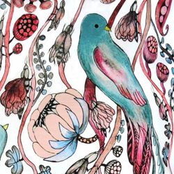 Cushion cover " Parrots"
