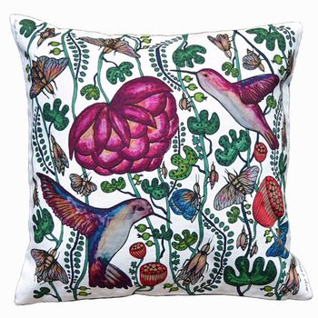 Cushion cover "Colibri" blue