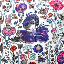 Cushion cover "Slem Pike with rabbit " by Anna Strøm