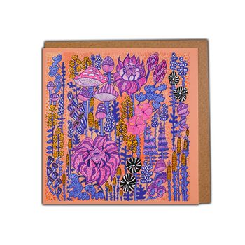 Art card "Garden" illustration Anna Strøm
