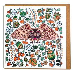 Art card "Owl" illustration Anna Strøm