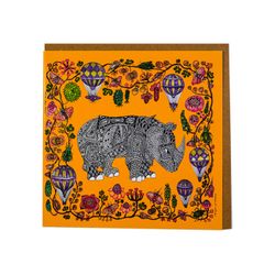 Art card "Rhino" illustration Anna Strøm