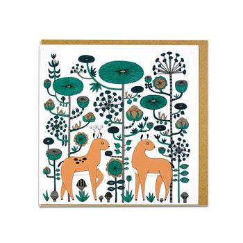 Greeting Card "Sly Deer" Fabelskog