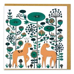 Greeting Card "Sly Deer" Fabelskog