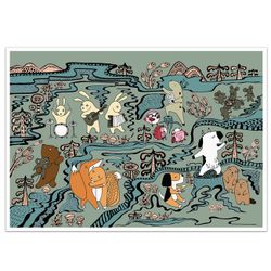 Postcard A5 Fable forest #2