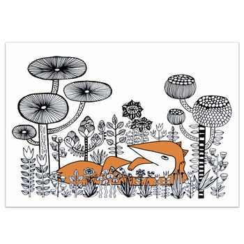 Postcard A5 Fable forest #3