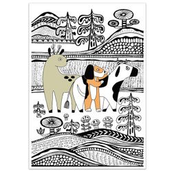 Postcard A5 Fabelskog #12