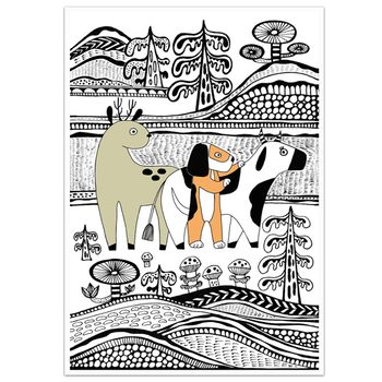Postcard A5 Fabelskog #12