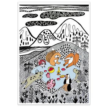 Postcard A5 Fabelskog #14