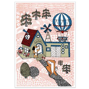 Postcard A5 Fabelskog #16