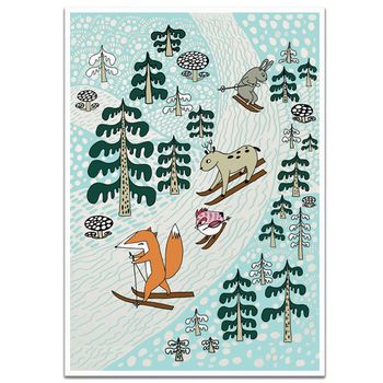 Postcard A5 Fabelskog #18
