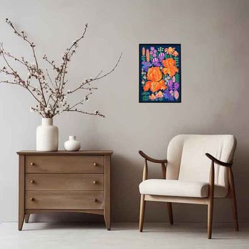 Art print A3 "Magic Garden blue"