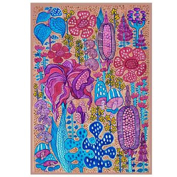 Art print A3"Magic Garden rose"