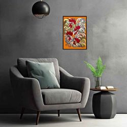 Art print A3 "Roosters"