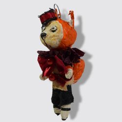 Spun Cotton Ornament, Squirrel #87