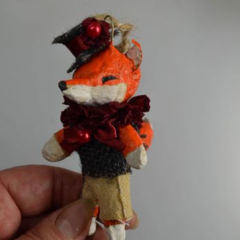 Spun Cotton ornaments, Fox #94