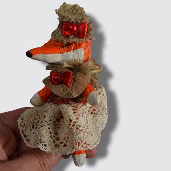 Spun Cotton ornaments, Fox #92