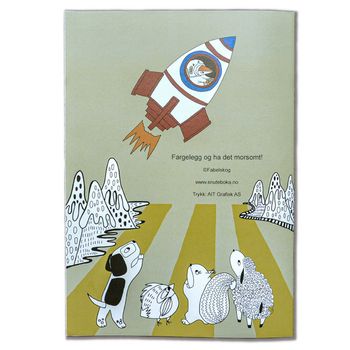 Coloring book "The fox and his friends from Fabelskog" Fornat A4