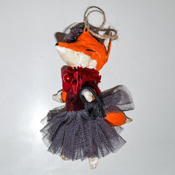 Spun Cotton Ornament, Fox #115