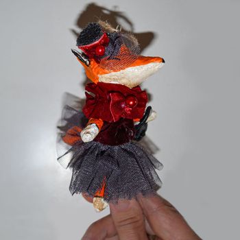 Spun Cotton Ornament, Fox #115
