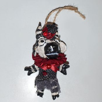 Spun Cotton Ornament, Cow #60