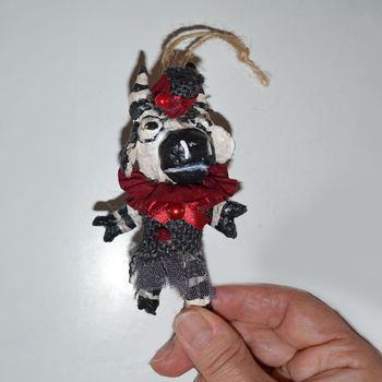 Spun Cotton Ornament, Cow #60