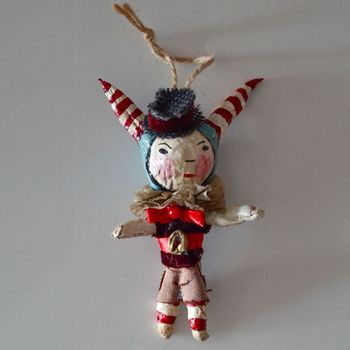 Handmade Christmas decorations, Theater Clown #114