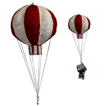 Handmade Xmas Ornaments,Hot Air Balloon #121 (Balloon only, figures sold separately)