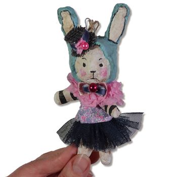 Handmade Xmas ornaments, Rabbit #128